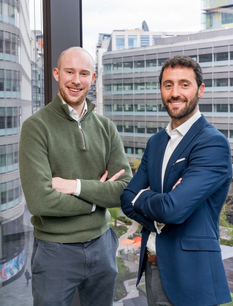 DEAL STRUCK: Josh Malyan and James Darlington of Vertex, who brokered the deal.