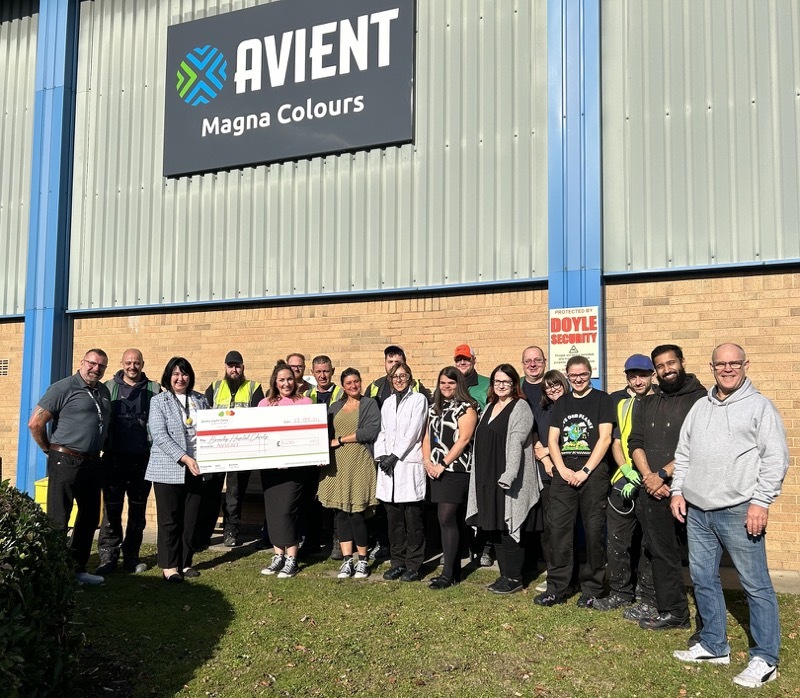 DONATION: Barnsley Avient donated £500.