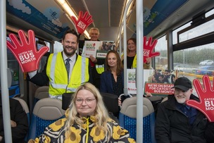 VISIT: Simon Lightwood MP stopped off at Stagecoach’s Barnsley depot last week.