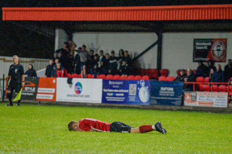 Wombwell Town on Tuesday. Picture: Charley Atkins