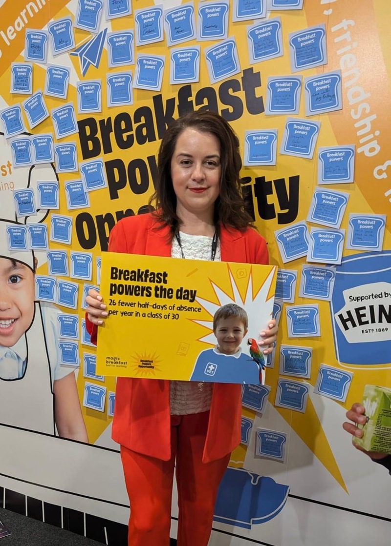 SUPPORT: MP Stephanie Peacock backs the Magic Breakfast scheme.