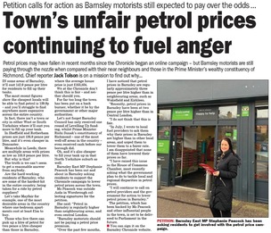 Main image for Chronicle shortlisted alongside nationals for fair fuel price campaign