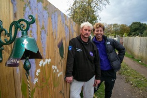 ALLOTMENT VANDALISM: Paul and Michael Atwal-Brice. Picture Shaun Colborn PD093609