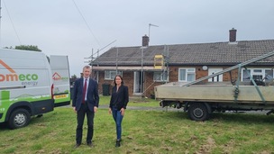 MP Dan Jarvis at Mount Avenue with Beth Wynton.