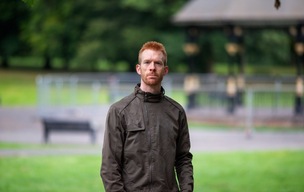 ALL IN HIS STRIDE: Ed Clancy taking it all in his stride, as he launches the new campaign in Barnsley. Pic Shaun Colborn PD093453