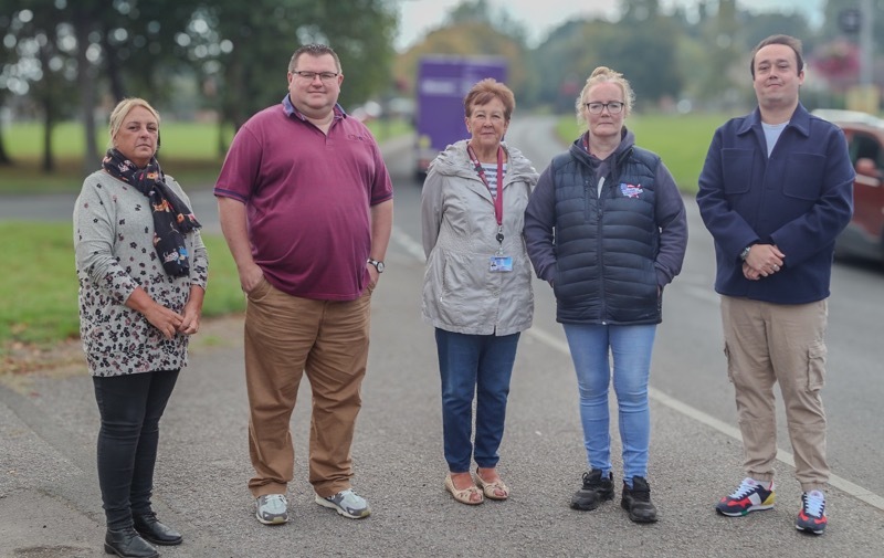 Coun Dorothy Coates, Adrian Blackburn, Coun Ruth Booker, Julie Fields and Coun Ashley Peace