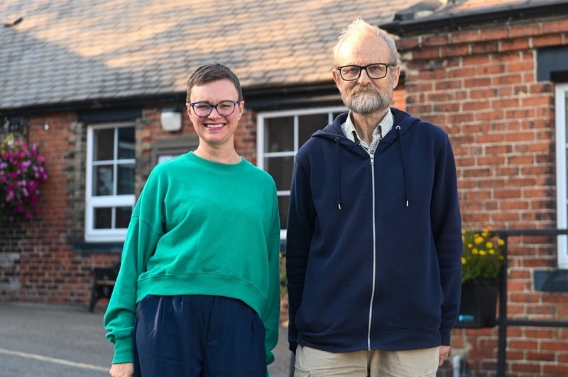 ELECTED: Coun Hannah Kitching alongside recently-elected town councillor Matthew Nicholson.