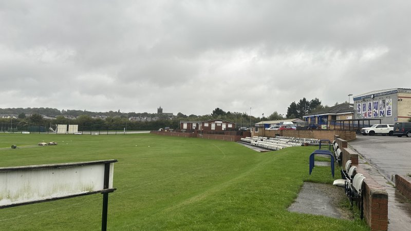 Shaw Lane Cricket Club Stock Image