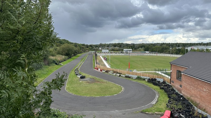 Wombwell Town / Go Kart track Stock Image